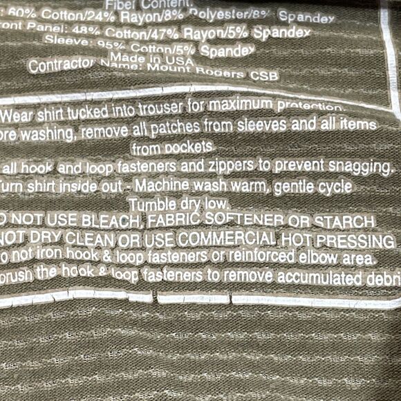U.S. Army Puzzle Camo Shirt Mens Large Flame Resistant Combat Certified Gear - Picture 7 of 16